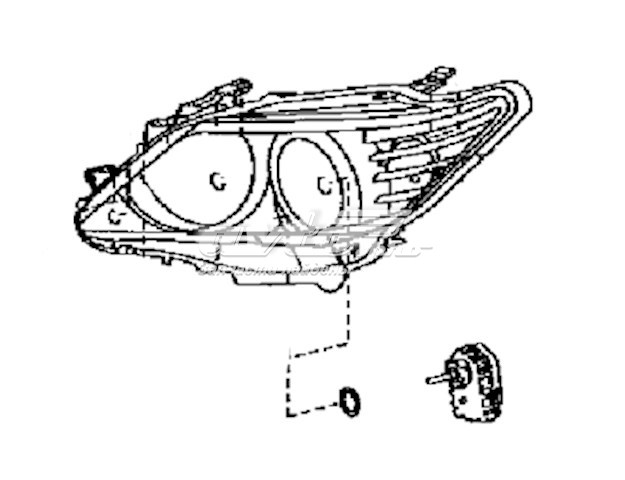 Reflektor lewy do Toyota Camry VII V50