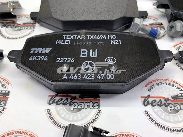 Okładziny (klocki) do hamulców tarczowych tylne Mercedes A0004203805 cena, od 67,88 USD