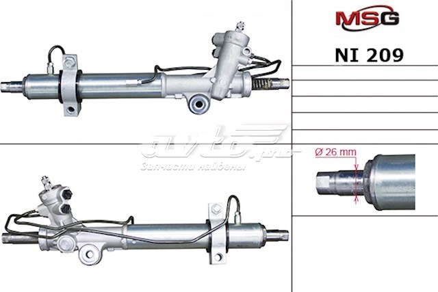 Listwa kierownicza (maglownica) 49001CC20B Nissan/Infiniti