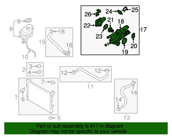 Obudowa termostatu KIA Sorento II