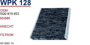 Filtr kabiny Wunder WPK128 cena, od 10,72 USD