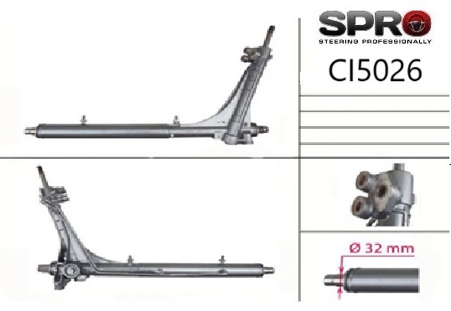 Do koszyka CI226R MSG Rebuilding Listwa kierownicza (maglownica)