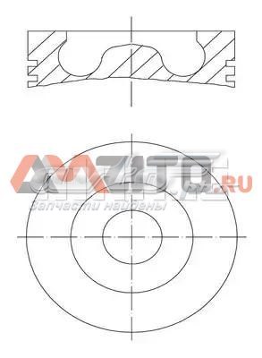 Do koszyka 081PI00105000 Mahle Original Tłok, komplet do jednego cylindru, STD