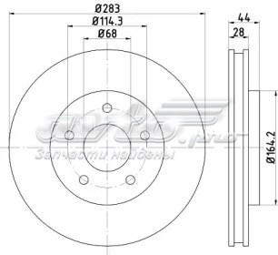 BG4678C Delphi tarcza hamulcowa przednia