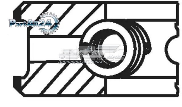 Pierścienie tłokowe na 1 cylinder, STD. 03873N0 Mahle Original