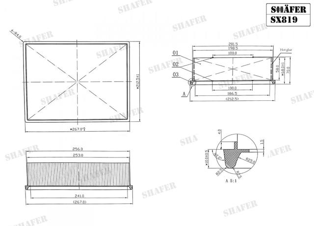 Filtr powietrza SX819 Shafer