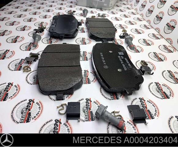 Do koszyka A0004203404 Mercedes Klocki hamulcowe przednie tarczowe
