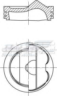 028PI00125000 Mahle Original Tłok, komplet do jednego cylindru, STD