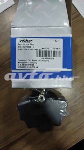 RD23980STD Rider Okładziny (klocki) do hamulców tarczowych tylne