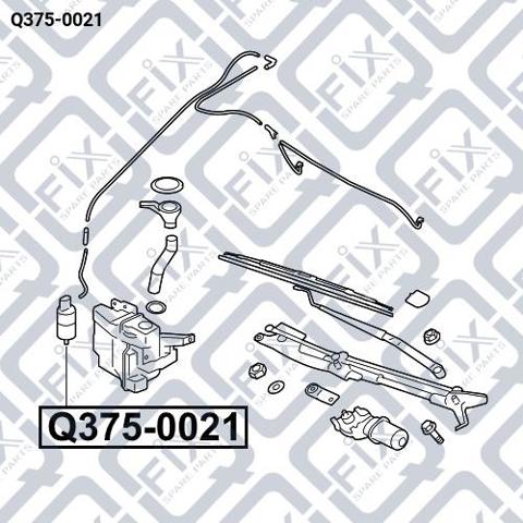 Q3750021 Q-fix Pompka spryskiwacza szyby przedniej