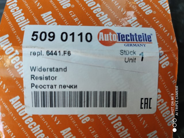 5090110 Autotechteile Rezystor wentylatora nagrzewnicy (ogrzewacza kabiny)