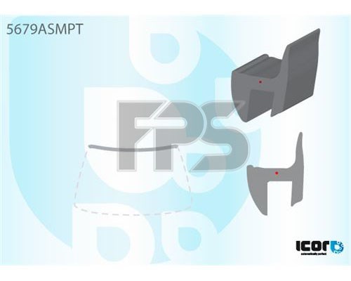 Listwa ochronna szyby przedniej Mitsubishi Pajero SPORT II SUV (KH) (2008 - 2014) cena, od 21,81 USD