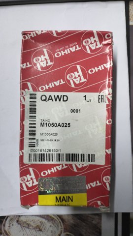 M1050A025 Taiho Panewki główne wału korbowego, zestaw, 1. naprawa (+0,25)