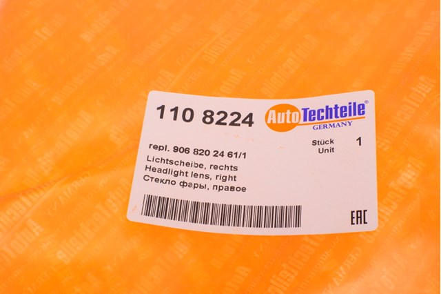 Szkło reflektora prawego Autotechteile 1108224