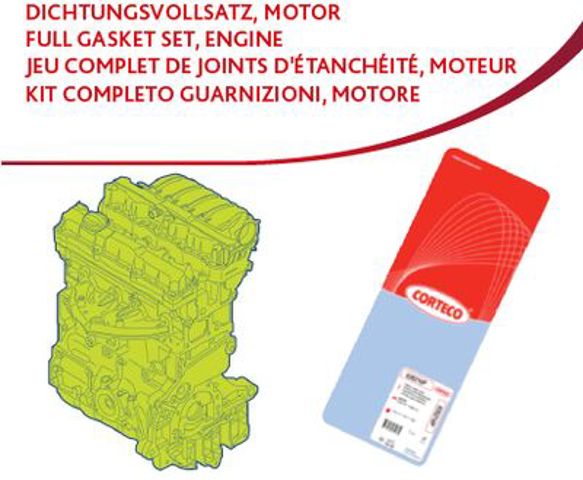 437197P Corteco Zestaw uszczelek silnika pełny