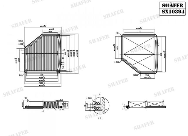Do koszyka SX10394 Shafer Filtr powietrza