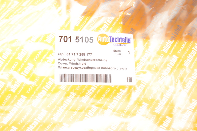 Do koszyka 7015105 Autotechteile Kratka wycieraczek