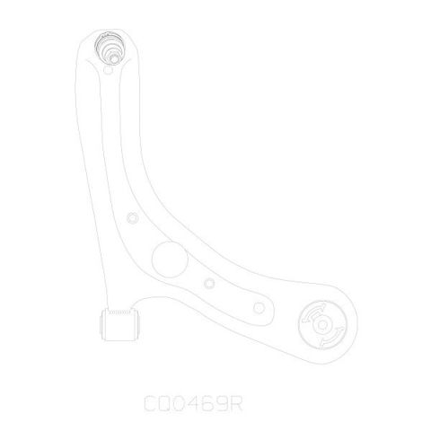 Wahacz zawieszenia przedniego dolny prawy 54501AA100 Hyundai/Kia