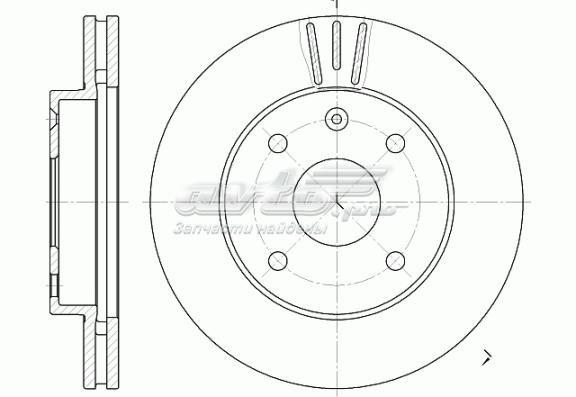 TD133 Dafmi Tarcza hamulcowa przednia