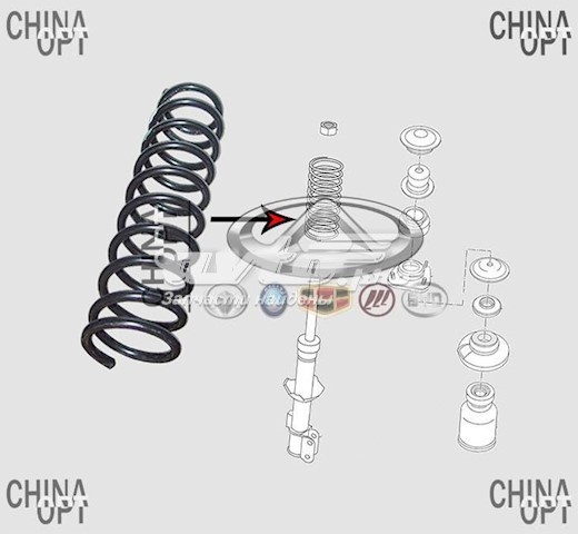 Sprężyna przednia Chery S212902011 cena, od 14,01 USD