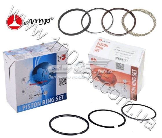 PRDAE493548000SET AMP/Paradowscy Zestaw pierścieni tłokowych do silnika, STD