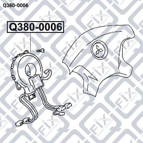 Do koszyka Q3800006 Q-fix Pierścień kontaktowy AIRBAG, taśma kierownicy