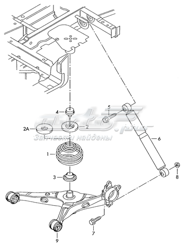 Do koszyka 7J0511115E VAG Sprężyna tylna