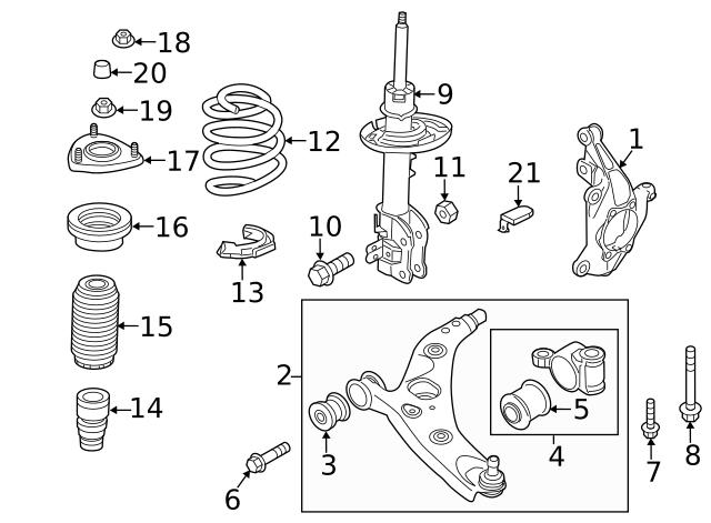 Do koszyka KB7W34300H Mazda Wahacz zawieszenia przedniego dolny prawy