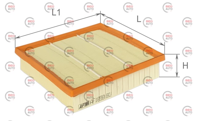 Filtr powietrza Alpha Filter AF1893 cena, od 8,87 USD