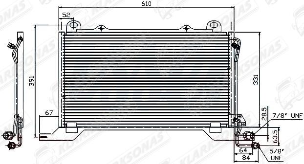 Chłodnica klimatyzacji 2108300370 Mercedes