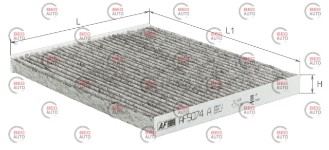 Filtr kabiny AF5074A Alpha Filter