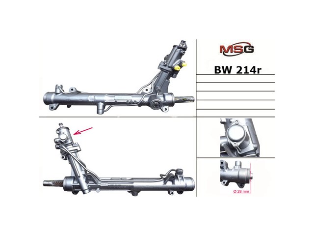 Listwa kierownicza (maglownica) MSG Rebuilding BW213R