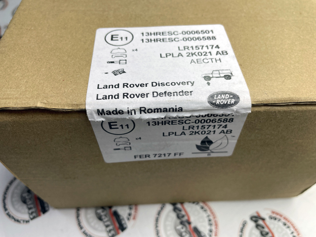 Do koszyka LR157174 Land Rover Klocki hamulcowe przednie tarczowe