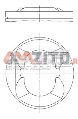 081PI00110000 Mahle Original tłok, komplet do jednego cylindru, std