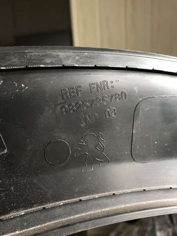 98257367XT Peugeot/Citroen Poszerzenie (nakładka) reperaturki tylnego błotnika lewy