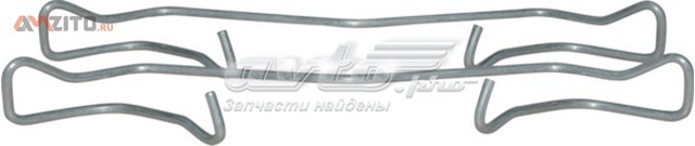 Zestaw sprężynek do mocowania klocków tarczowych przednich 1163651210 JP Group
