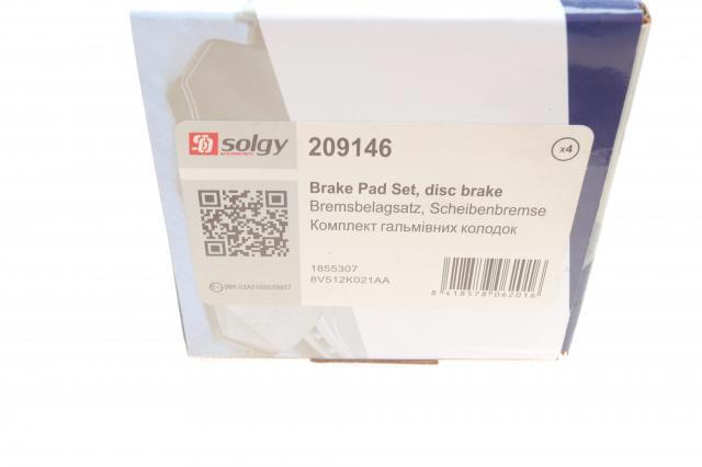 Klocki hamulcowe przednie tarczowe Solgy 209146 cena, od 21,47 USD