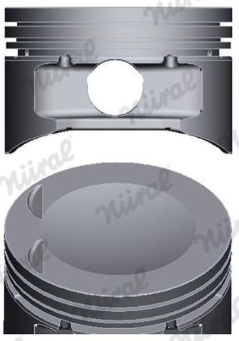Do koszyka 8743850000 Nural Tłok, komplet do jednego cylindru, STD