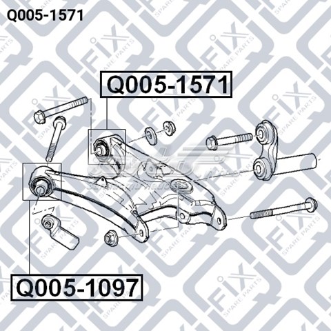 Do koszyka Q0051571 Q-fix Silentblock wahacza tylnego dolnego