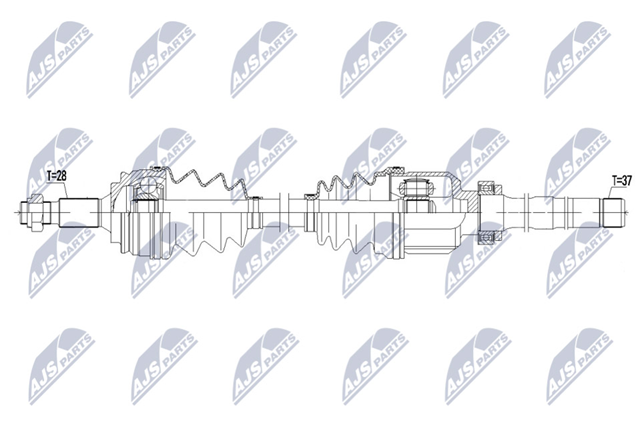 9815636080 Peugeot/Citroen Półoś napędowa przednia prawa
