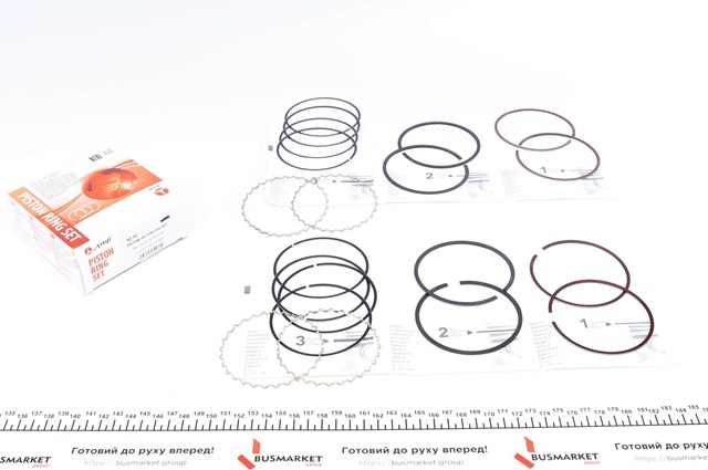 Pierścienie tłokowe komplet na silnik, 2. naprawa (+0,50) AMP/Paradowscy PRCHE491590050SET cena, od 32,67 USD