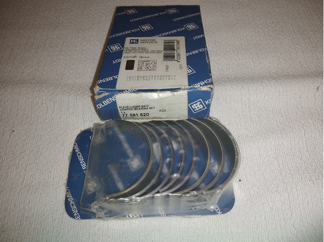 77581620 Kolbenschmidt Panewki korbowodowe wału korbowego, zestaw, 2. naprawa (+0,50)