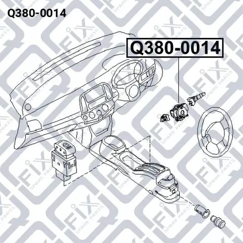 Pierścień kontaktowy AIRBAG, taśma kierownicy Q-fix Q3800014 cena, od 45,05 USD