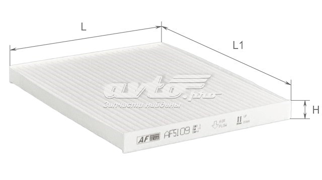 Filtr kabiny AF5109 Alpha Filter