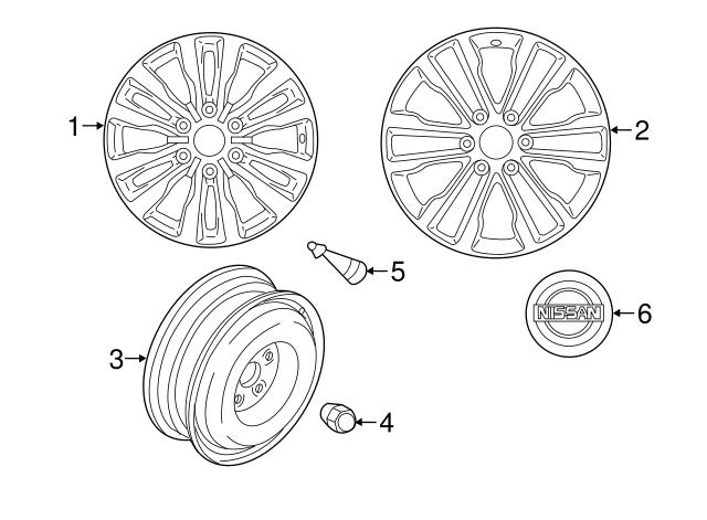 Nakrętka koła Nissan/Infiniti 402241LA3A cena, od 7,11 USD