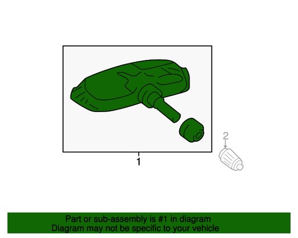4260706020 Toyota Czujnik ciśnienia w oponach