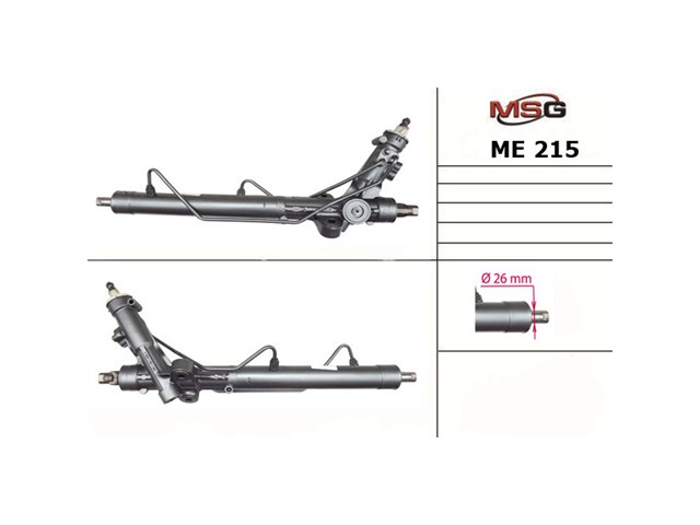 Listwa kierownicza (maglownica) MSG Rebuilding ME214R