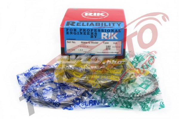28785050 Riken Pierścienie tłokowe komplet na silnik, 2. naprawa (+0,50)
