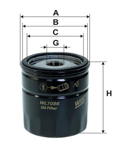 Filtr oleju WL708612 WIX