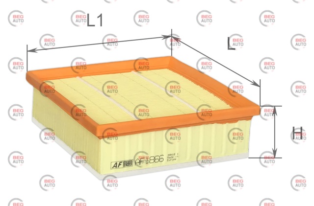 Filtr powietrza Alpha Filter AF1866 cena, od 9,27 USD